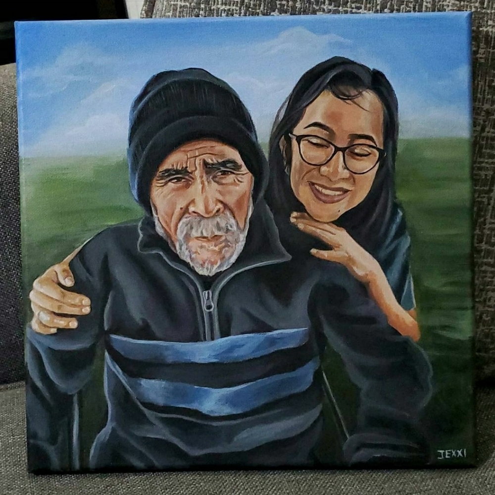 Custom portrait paintingon canvas